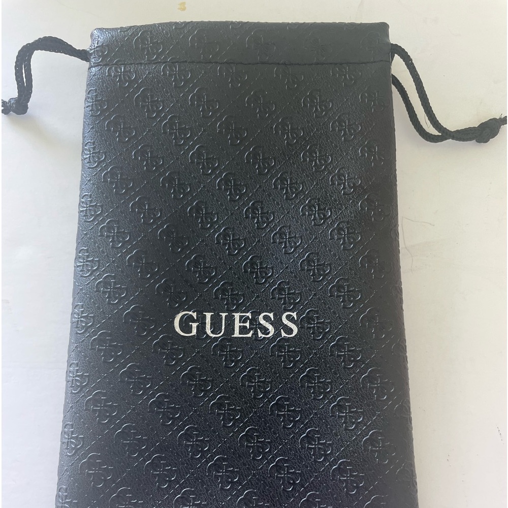 Guess Eyeglass/ Sunglass Case Black Soft Case with Logo